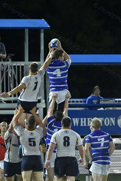 Wheaton Men\'s Rugby vs Mass Maritime.  Photo by Keith Nordstrom